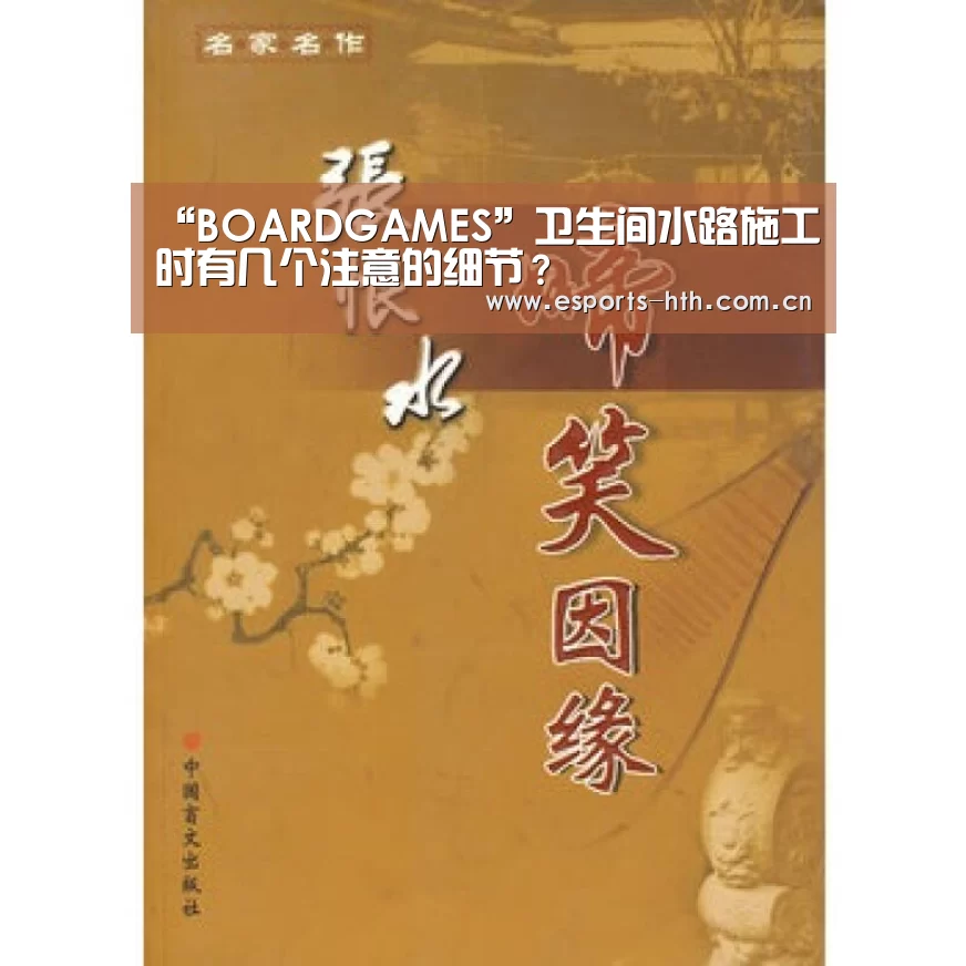 “BOARDGAMES”卫生间水路施工时有几个注意的细节？(图3)
